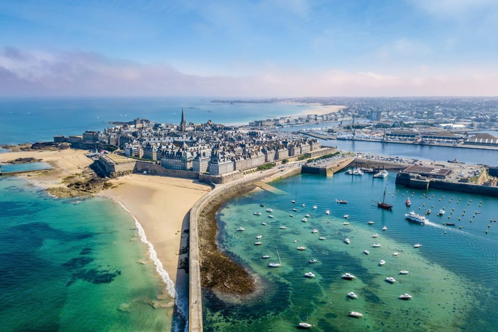 Set of 3 watercolor postcards / Brittany / Emerald Coast / Saint-Malo /  Cancale / Cap Frehel